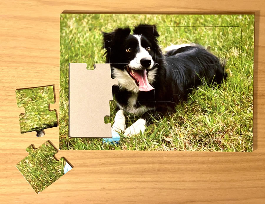 12 piece A4 jigsaw puzzle - dog puzzle - personalised puzzle - suitable for 2 to 3 year olds