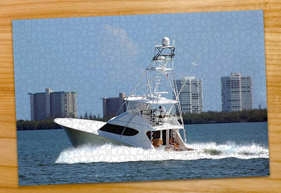 1000 piece yacht jigsaw puzzle