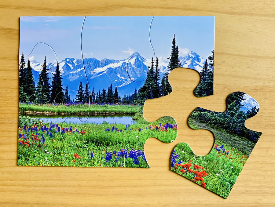 6 piece magnetic puzzle -kids Puzzle - A4 nature puzzle - suitable for 1 to 3 year olds