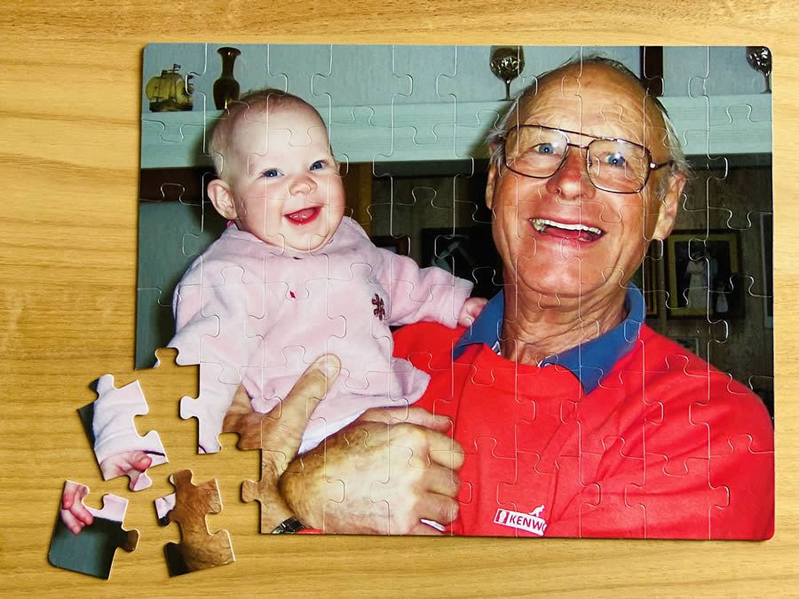 60 piece jigsaw puzzle A3 range- Grandparents personalised jigsaw puzzle- dementia puzzles- Australian made - personalised jigsaw puzzle