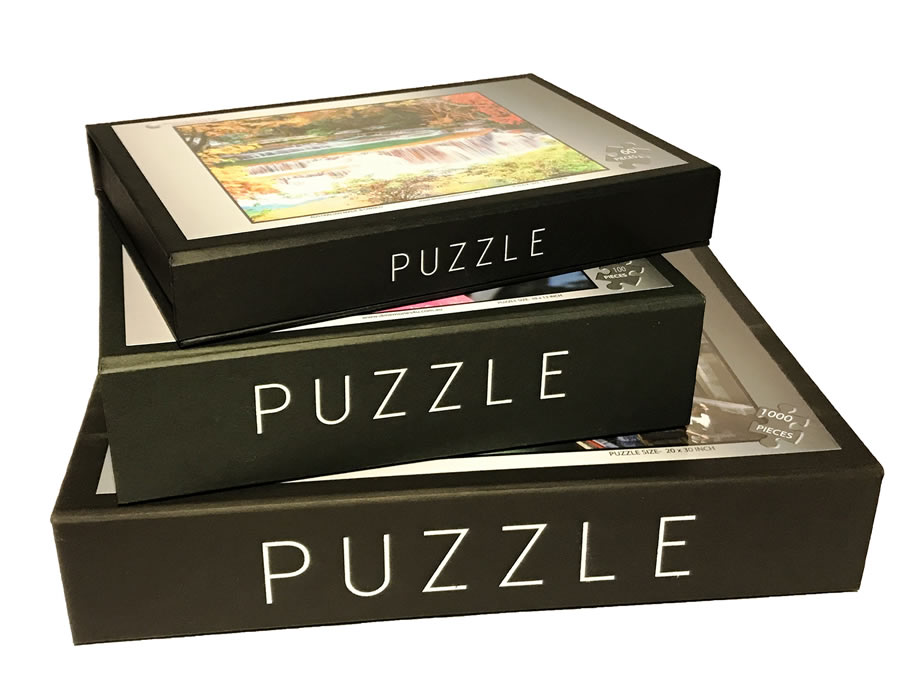 Jigsaw puzzle boxes, small puzzle box - medium puzzle box - Large puzzle box - personalised jigsaw puzzle boxes