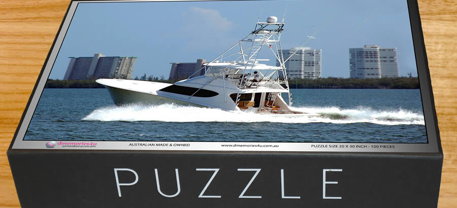 Large gift box - boat yacht jigsaw puzzle