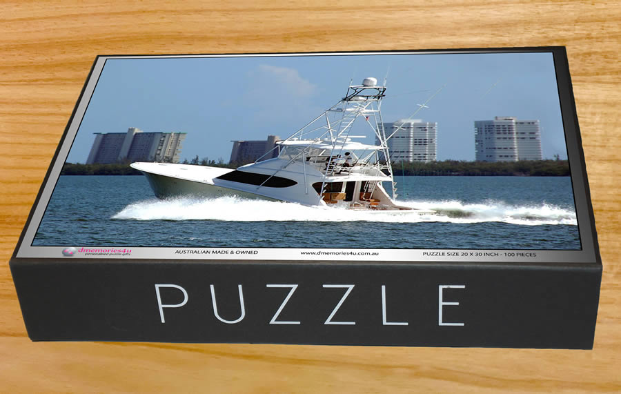 Large gift box - boat yacht jigsaw puzzle