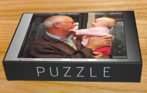 Large gift box - grandparents - alzheimers - dementia personalised - custom jigsaw puzzle